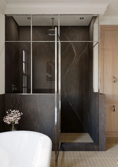 Cambria Remington Steel 132''x 65.5'' 2 cm Polished Quartz Slab