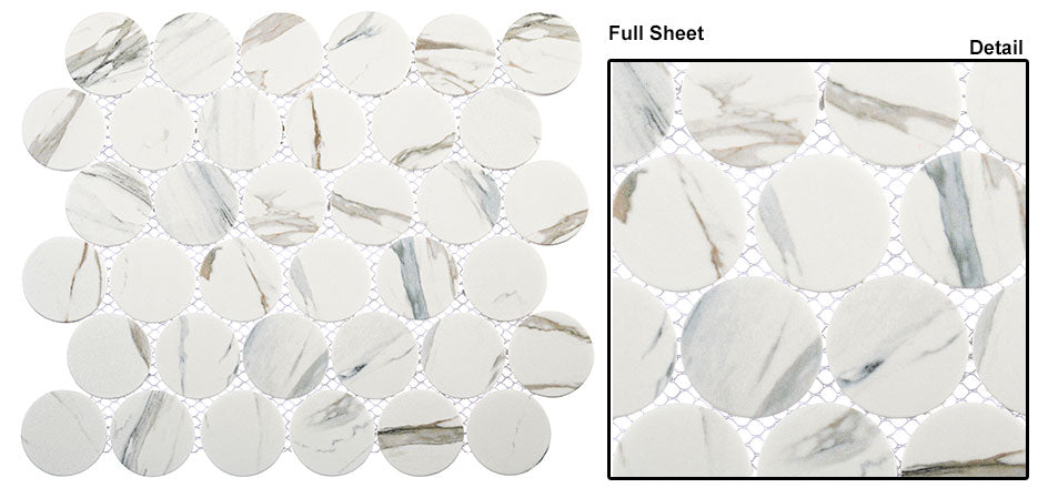 Glazzio Tiles Orbesque Collection|10 1/8" x 11 5/8" |Silaven |Mosaic Tiles