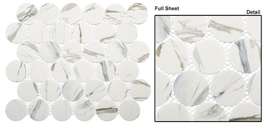 Glazzio Tiles Orbesque Collection|10 1/8" x 11 5/8" |Silaven |Mosaic Tiles