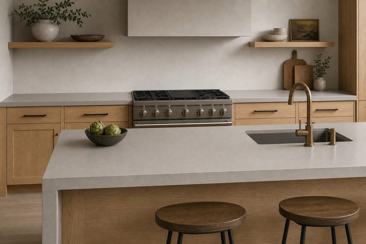 LX Prefabricated Smoke Grey|26'' x 110''| 2cm Polished Countertop