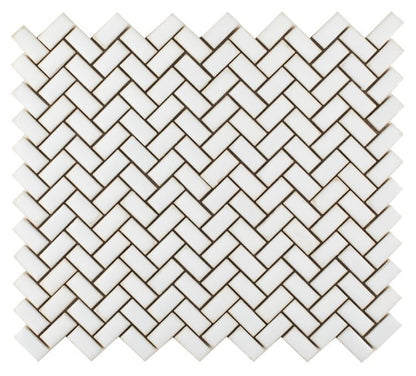 Elysium Tiles Tango White 11.25''x 12.75'' Mosaic Tiles