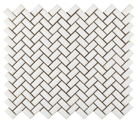 Elysium Tiles Tango White 11.25''x 12.75'' Mosaic Tiles