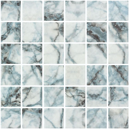 Elysium Tile 12.25''x 12.25'' Vanguard Penta Azul Mosaic Tile