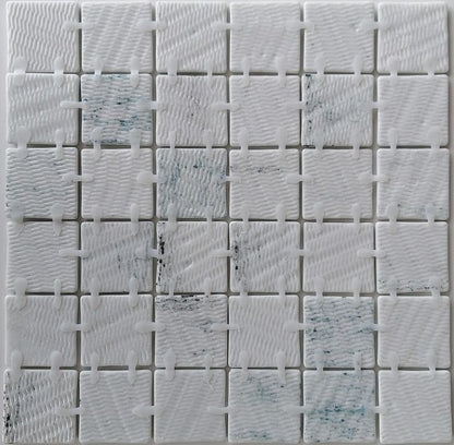Elysium Tile Vanguard Penta Onyx Teal 12.25''x 12.25'' Mosaic Tile
